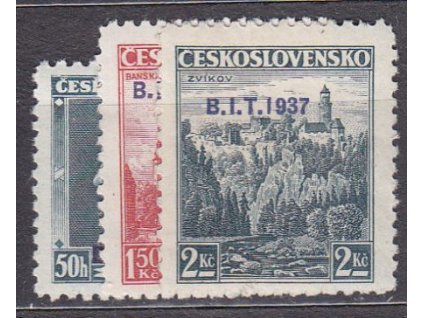 1937, 50k-2Kč BIT, Nr.326-8, **