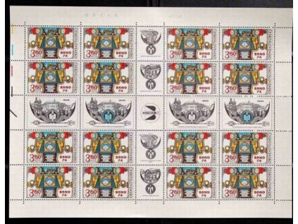 1974, 3.60Kčs Brno 1974,  arch, Nr.PA2066, **