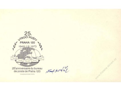Kovařík, podpis na obálce z roku 1973