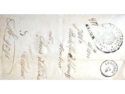 Ledetsch, Recom, skládaný dopis z roku 1884