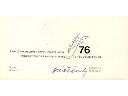 1976, PF 1976 SČF, podlouhlý formát, 2list, stopy stáří