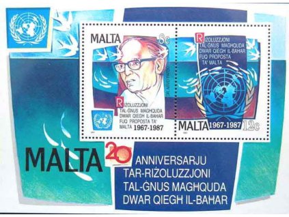 Malta, 1987, aršík UNO, MiNr.Bl.10, **