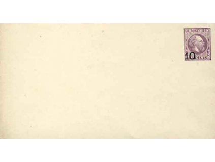 Indie, 189?, celinová obálka 10C/25C Vilém