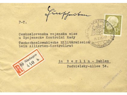 BRD, 1955, Česká vojenská mise Spojenecké kontrolní rady,