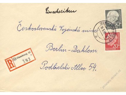 BRD, 1955, Čs. vojenská mise Spojenecké kontrolní