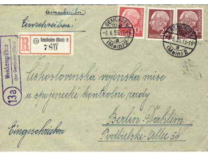 BRD, 1956, Čs. vojenská mise Spojenecké kontrolní rady, (11)