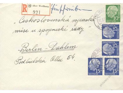 BRD, 1956, Čs. vojenská mise Spojenecké kontrolní rady, (6)