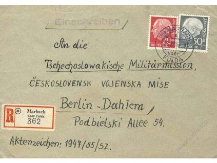 BRD, 1956, Čs. vojenská mise Spojenecké kontrolní rady, (18)
