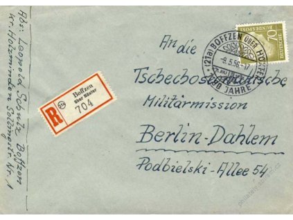 BRD, 1956, Čs. vojenská mise Spojenecké kontrolní rady, (17)