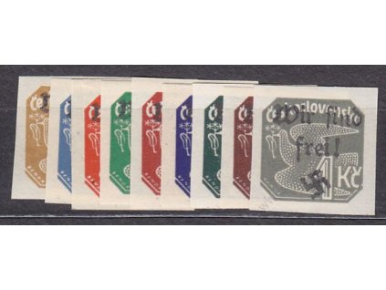 2h-1K Novinové, přetisk WIR SIND FREI, **