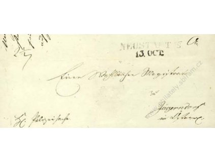 Neustadt, skládaný dopis z roku 1847