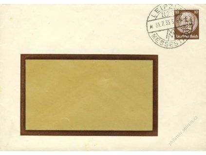 Německo, 1935, DR Leipzig, dopis se zn. 10Pf s perfinem