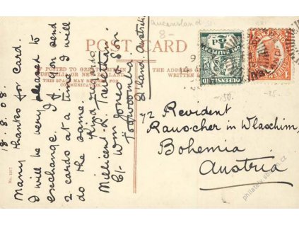 Queensland, 1908, DR Queensland, pohlednice