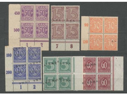 Oberschlesien, 1920, 4bloky, posuny, obtisky, **/*