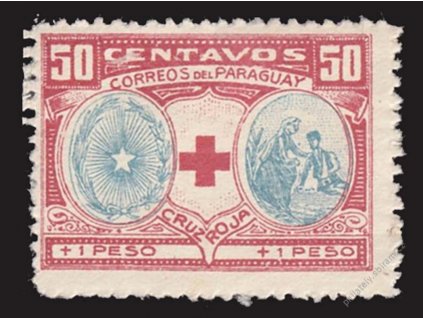 Paraguay, 1922, 50C Červený kříž, MiNr.VII, **
