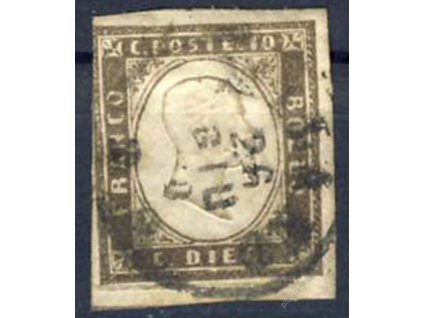 Sardínie, 10C Emanuel, Mi.250Euro, Nr.11c, razítko