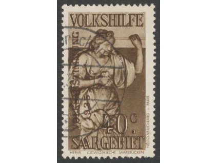 Saar, 1934, 40C Volkshilfe, MiNr.199, razítkované, kz
