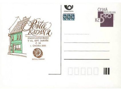 2001, Kadaň, pošta