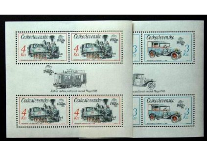 1987, 3-4Kčs aršíky Technické památky ČSSR, Nr.A2795,7, **