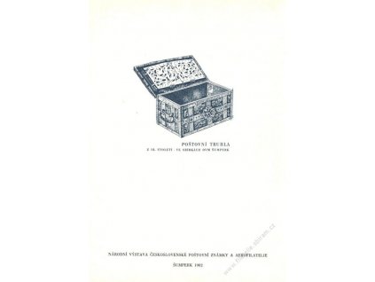 1982, Šumperk, Výstava známek, rytina (modrá)