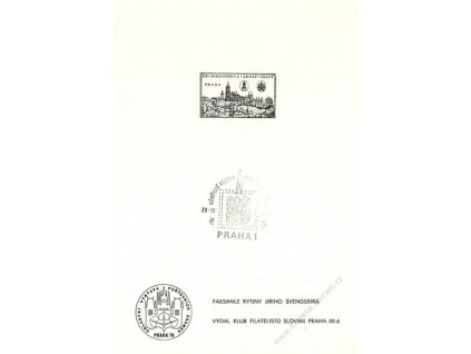 Švengsbír, facsimile rytiny, A5, pamětní razítko