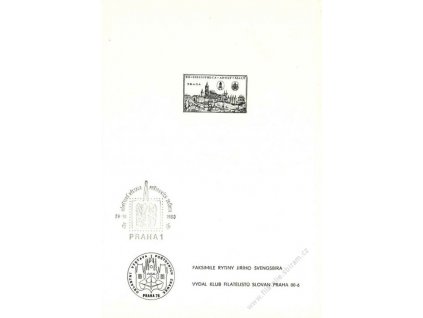 Švengsbír, facsimile rytiny, pamětní razítko, A5