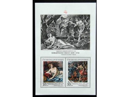 1988, 10Kčs aršík S.Ricci, Nr.2861/62A, **