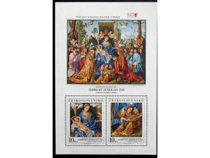 1989, 10Kčs aršík A.Dürer, Nr.A2892/2893, **