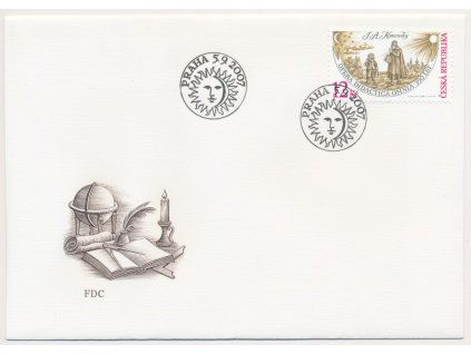 2007, FDC 523 Dílo J.Á.Komenského