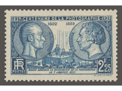 1939, 2.25Fr 100. let fotografie, MiNr.446, **