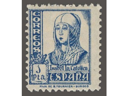 1938, 1Pta Isabella, MiNr.816, * po nálepce