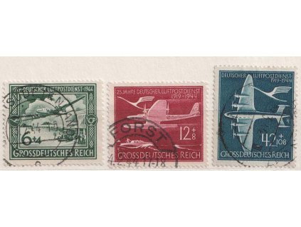1944, 6-42Pf série, MiNr.866-68, razítkované