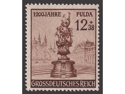 1944, 12Pf Fulda, MiNr.886, **