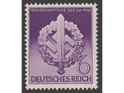 1942, 6Pf SA 1942, MiNr.818, **