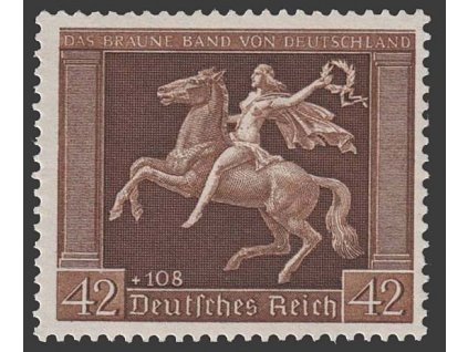 1938, 42Pf Hnědá stuha, MiNr.671y, **