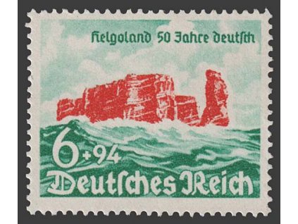 1940, 6Pf Helgoland, MiNr.750, * po nálepce