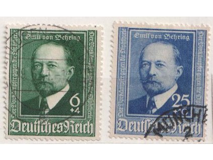 1940, 6-25Pf série, MiNr.760-61, razítkované