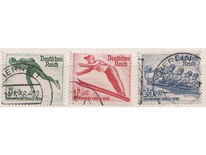 1935, 6-25Pf série, MiNr.600-602, razítkované