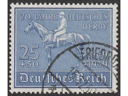 1939, 25Pf Derby, MiNr.698, razítkované