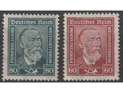 1924, 60-80Pf série, MiNr.362-63, * po nálepce