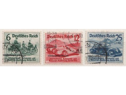 1939, 6-25Pf série Autíčka, MiNr.695-97, razítkované