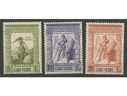 Cabo Verde, 1938, 5, 10 a 20E koncové hodnoty série, **