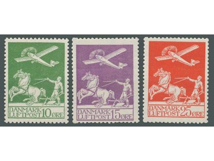 1925, 10-25Q letecká série, MiNr.143-45, */**