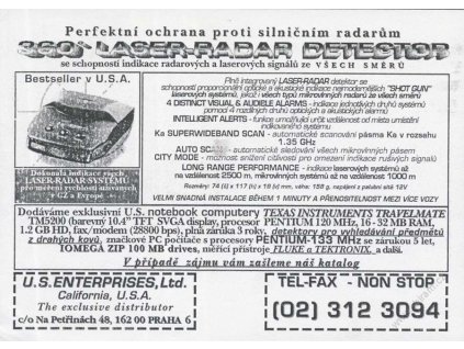 2006, U.S.Enterprises, Ltd., DR Praha, omačkaný růžek