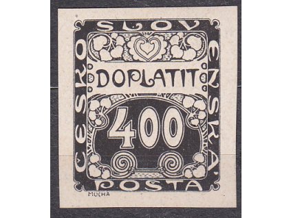 400h černá, ZT na křídovém papíru, Nr.DL11, bez lepu, ilustrační foto
