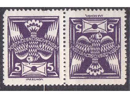 5h fialová, úzká protichůdná dvojice, Nr.144TBa, **