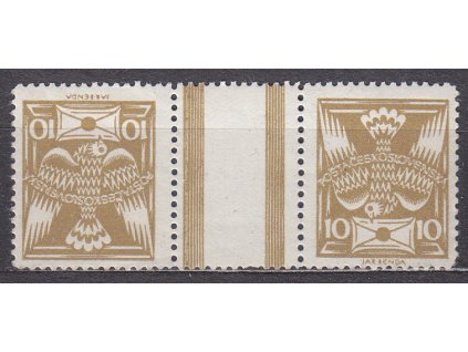 10h olivové, široká protichůdná dvojice, Nr.146TBb, **, ilustrační foto