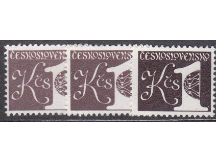 1979, 1Kčs svitková, 3 ks - odstíny, Nr.2399a,b,c, **