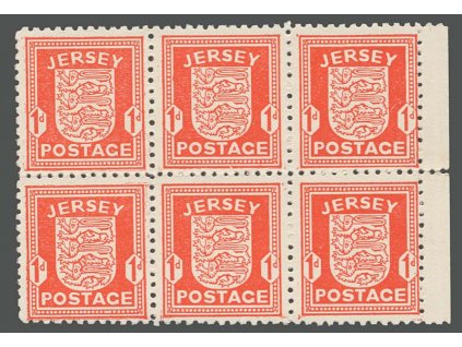 Jersey, 1941, 1P Znak, 6blok, MiNr.2, **