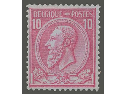 1884, 10C Leopold, MiNr.42, * po nálepce